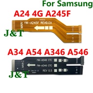Main Board Motherboard Connector Mainboard Flex Cable For Samsung A24 A34 A54 A245F A346 A546 Ribbon