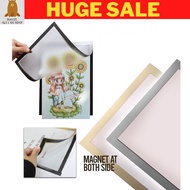 🔥READYSTOCK🔥A4 Magnetic Display Board Wall Stick Frame Photo Certificate Office Adhesive Wall Frame 