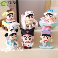 Action Figure Crayon Shinchan Crayon Shin chan sanrio costume set 6pcs