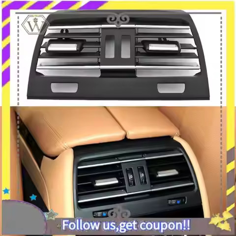 ABXV-Car Rear Center Console Vent Panel Outlet Grille Cover Fresh AC Air Vent Grille Cover For BMW F