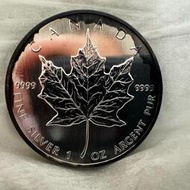 【污漬無劃痕無磕碰】加拿大1988楓葉銀幣1盎司首發年份少女7264