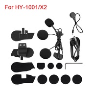 Type-C 2 In 1 Hard&Soft Microphone Headphone For HY-1001 HY-02 X2 Motorcycle Bluetooth Intercom Clip