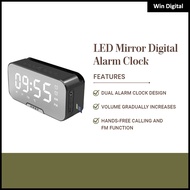 Alarm Clock LED Mirror Digital Alarm Clock Wireless Speaker MP3 FM Radio Alarm Digital Clock Home De
