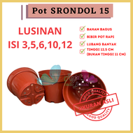 Pot Tinggi Srondol 15 Bata - Pot Tinggi Usa Eiffel Effiel 18 20 25 Lusinan Pot Tinggi Tirus 15 18 20 30 35 40 50 Cm Paket murah isi 1 lusin pot bunga plastik lusinan pot tanaman Pot Bibit Besar Mini Kecil Pot Srondol 15