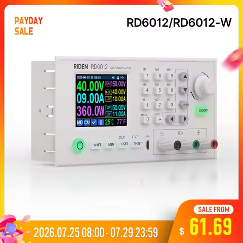 RD RD6012 RD6012W USB WiFi DC Voltage Step Down Bench Power Supply Adjustable Buck Converter 60V 12A