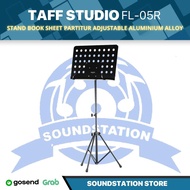 TaffSTUDIO 180 Degree Adjustable Sheet Music Song Text Stand FL-05R - FL05R Book Stand Folding Stand