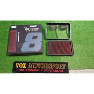 upgr8 high flow drop in panel air filter untuk proton inspira air intake filter washable high perfor