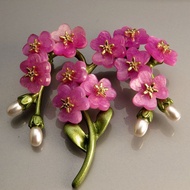 Retro Style Art Decoration Flowers Lovely Enamel Pin Halloween Pin