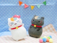 日本 Banpresto 景品 夏目友人帳 白色 貓咪老師 公仔 匙扣吊飾 一個 (保證日版)