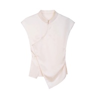 Slim-Fit Chinese Style T-Shirt for Women - Spring/Summer Edition