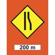 Sticker Signboard Road Narrow Signboard (Left) 3ft x 4ft