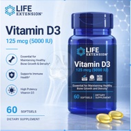 Life Extension Vitamin D3,125mcg(5000IU),Bone Health,Brain Performance,Immune System Support,Gluten-