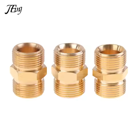 High Pressure Washer Hose Extension Connector Adapter Copper M22 14mm And 15mm Male Thread Female Ho