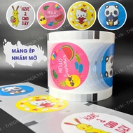 PP plastic cup pressing film, cup lid pressing roll, plastic cup pressing film, pre-printed milk tea