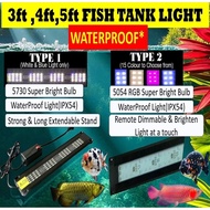 Fish Aquarium Light. Type 1 -White Blue led. Type 2 - Multi Colour light(on a colour at a time)- 3 t