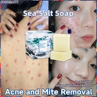 ❤️SG Stock❤️Sea Salt Soap Removal Pimple Pores Blackhead Acne Treatment Cleaner Moisturizing Goat Milk Face Wash Soap海盐皂