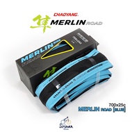 CHAOYANG ยางนอกเสือหมอบ ใหม่ เพิ่มสีสัน ในการปั่นทุกเส้นทาง ยางพับเสือหมอบ 120TPI MERLIN ROAD ขนาด 7