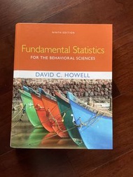 統計學原文書 第九版 fundamental Statistics for the behavioral sciences