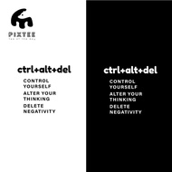 PIXTEE Ctrl Alt Del Premium Cotton 180gsm Unisex T-Shirt - New Arrival