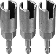 QUARKZMAN Pack of 3 H14 Wing Nut Screwdriver 14 mm Metric 6 Point Socket 1/4 Inch Hex Shank Power De