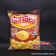 MAKANAN RINGAN SNACK GURIBEE LAYERS BBQ BALADO 68GR
