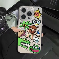 Suitable for Samsung A55 35 A53 34 Phone Case S24Ultra Savage S23FE/Note20U Funny Colorful Silver