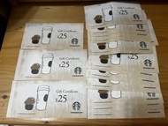 Starbucks Gift Certificates HK$25 星巴克 二十五蚊 現金券 禮券