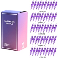 50pcs/kotak Campuran Rs Saiz Katrij Tatu Pakai Jarum 3rs+5rs+7rs+9rs+11rs Untuk Pen Mesin Tatu Nilai