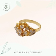 [Kedai Emas Gemilang] 200721 {YS} Vintage Diamond Gold Ring (9)(3.24G) [835 Gold]