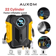 AUXOM Pompa Ban Mobil Motor Elektrik Cek Angin Digital LCD Display Portable Inflator Air Kompresor