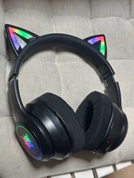 onikuma貓耳藍牙耳機