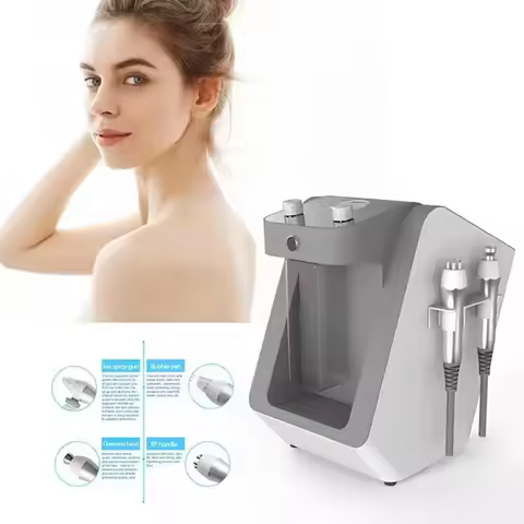 4-in-1 Hydro Dermabrasion Bubble Machine with H2O2 Water Oxygen Facial Deep Cleansing Face Lifting S