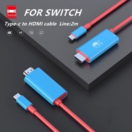 4K HDMI-compatible Cable for Switch/Switch Oled TV HD Projection Fast Charging Line For PC Phone Tablet