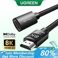 UGREEN Extension Cable HDMI 2.1 Cable for PS5 GoPro Hero 8 8K/60Hz 4K/120Hz Ultra High-Speed 48Gbps eARC HDCP 8K Cable HDMI 2.1