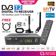 DVBT2 Myfreeview Decoder HDTV Digital TV Receiver Dekoder DVB T2 Tuner MYTV Malaysia My Freeview Ant