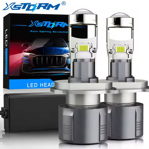 XSTORM H4 H7 Led Projector Lens H8 H11 9005 HB3 9006 HB4 9012 Hir2 Car Headlight Bulbs Canbus 100W 3