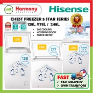 【Ready Stock】HISENSE Chest Freezer 128L / 178L / 248L FC132DAW / FC206DAW / FC258DAW Penyejuk Beku K