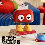 Tall Tissue Box High-value Home Living Room Desktop Paper Box Creative Tissue Storage Spring Lifting