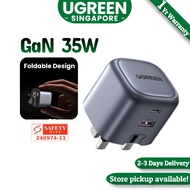 UGREEN 35W USB C Charger Nexode 2 Ports GaN II Fast Charger Block, PD3.0 Foldable Compact Charger fo