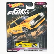 Hot Wheels Premium Fast & Furious Nissan Skyline C210 (Yellow) Fast Rewind