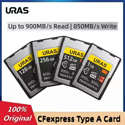 URAS Professional CFexpress Type A Card 1TB 512GB 256GB 128GB CFE A Card VPG 400 8K Ultra HD Recordi