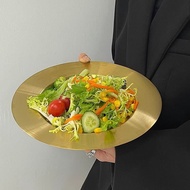 Stainless Steel Cold Noodles Korean Simple Industrial ins Style Steak Plate Household Pasta Salad Ko