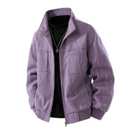 แจ็กเก็ตสำหรับผู้ชายเสื้อโค้ตลำลองธุรกิจขนาดใหญ่สำหรับฤดูใบไม้ร่วง7XL 6XL 8XL เสื้อนอกสีกากีทรงหลวมค