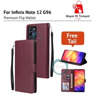 flip wallet INFINIX NOTE 12 G96 casing hp standing cover handphone