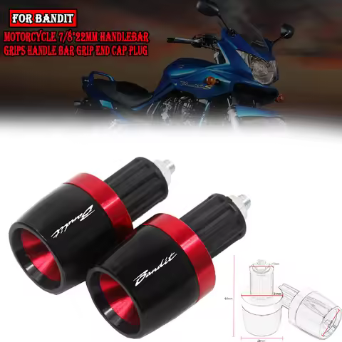 For GSF 250 600 600S 650 650S 650N 1200 1250 Bandit 650S Motorcycle 7/8"22MM Handlebar Grips Handle 