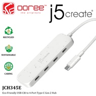 J5CREATE JCH345E USB-C 4-PORT USB 3.2 HUB WITH HIGH-SPEED DATA TRANSFER & PLUG-AND-PLAY DESIGN