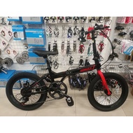 20" Gomax clash 20-03 steel frame Shimano 7 speed folding bike bicycle basikal lipat