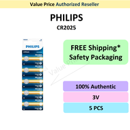 [Genuine] PHILIPS CR2016 CR2025 CR2032 Coin Battery 3V Bateri button key fob X50 Saga City HRV Vios 
