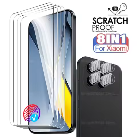 8in1 Full Tempered Glass Case For Xiaomi Poco F8 Ultra 5G 2025 PocoF8 Pro Unlocked Screen Protector 