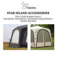 VIDALIDO Star Island Hexagonal Air Dome Accessories TPU Door Cloth Mesh Door Connector